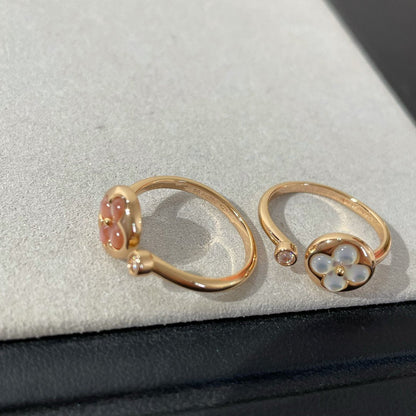 [⭐Shinejoy]SUN 1 DIAMOND PINK MOP RING