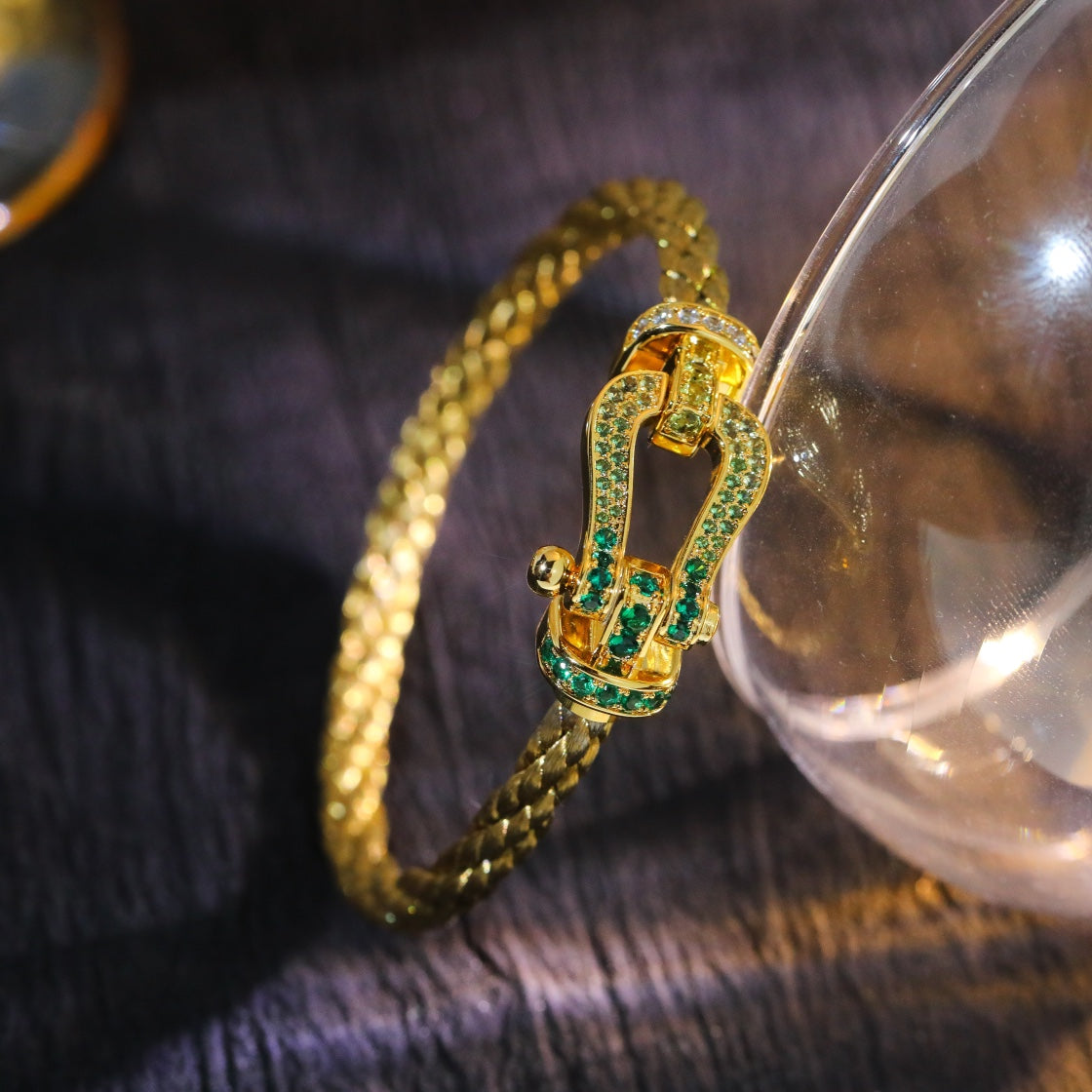 [⭐Shinejoy]FORCE 10 GOLD GREEN DIAMOND PAVED