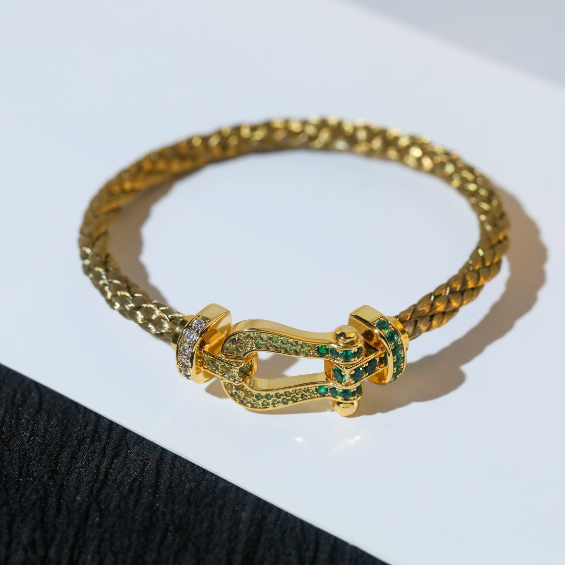 [⭐Shinejoy]FORCE 10 GOLD GREEN DIAMOND PAVED