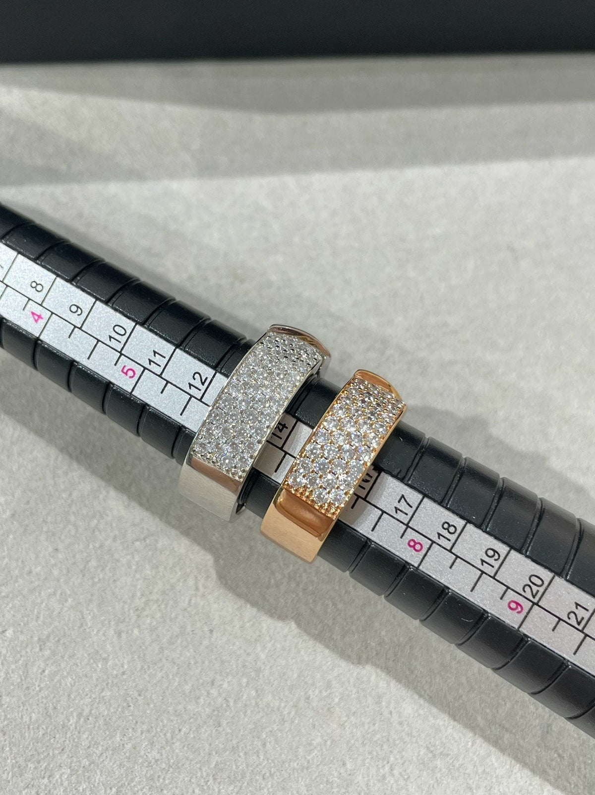 [⭐Shinejoy]LIENS EVIDENCE  DIAMOND PAVED RING