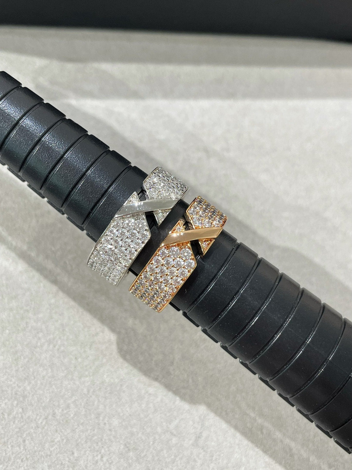 [⭐Shinejoy]LIENS EVIDENCE  DIAMOND PAVED RING