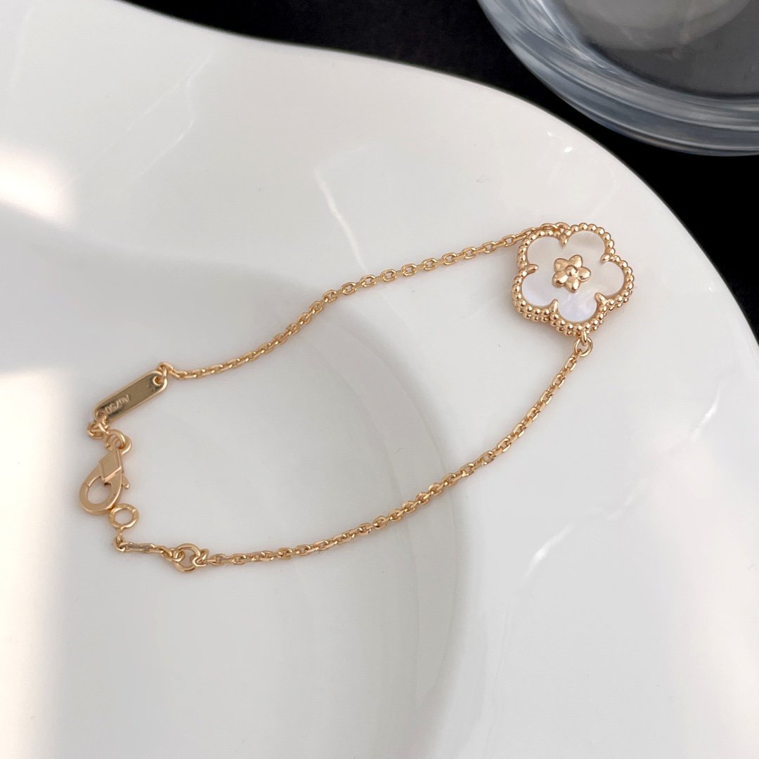 [⭐Shinejoy]LUCKY SPRING ROSE GOLD MOP BRACELET