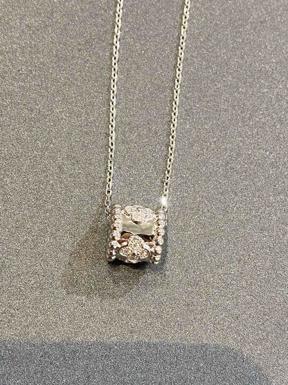 [⭐Shinejoy]PERLEE PEDANT SIVLER DIAMOND NECKLACE