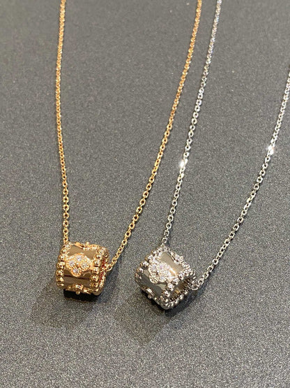 [⭐Shinejoy]PERLEE PEDANT SIVLER DIAMOND NECKLACE