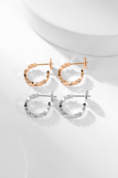 [⭐Shinejoy]BEE LOVE DIAMOND HOOP EARRINGS