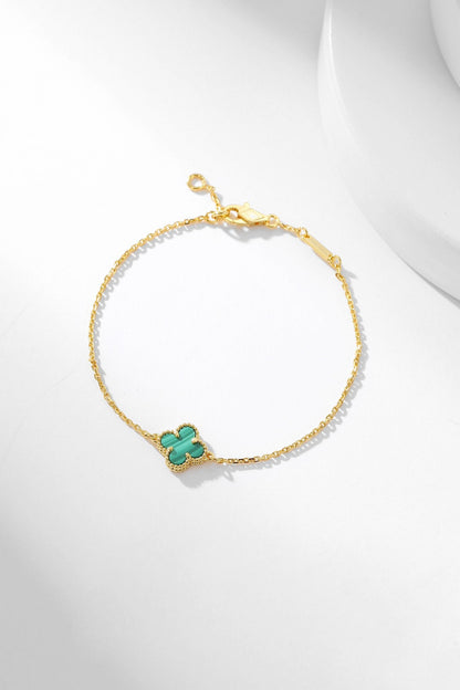 [⭐Shinejoy]CLOVER BRACELET MALACHITE 1 MOTIF