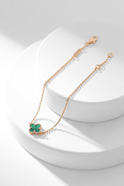 [⭐Shinejoy]CLOVER BRACELET MALACHITE 1 MOTIF