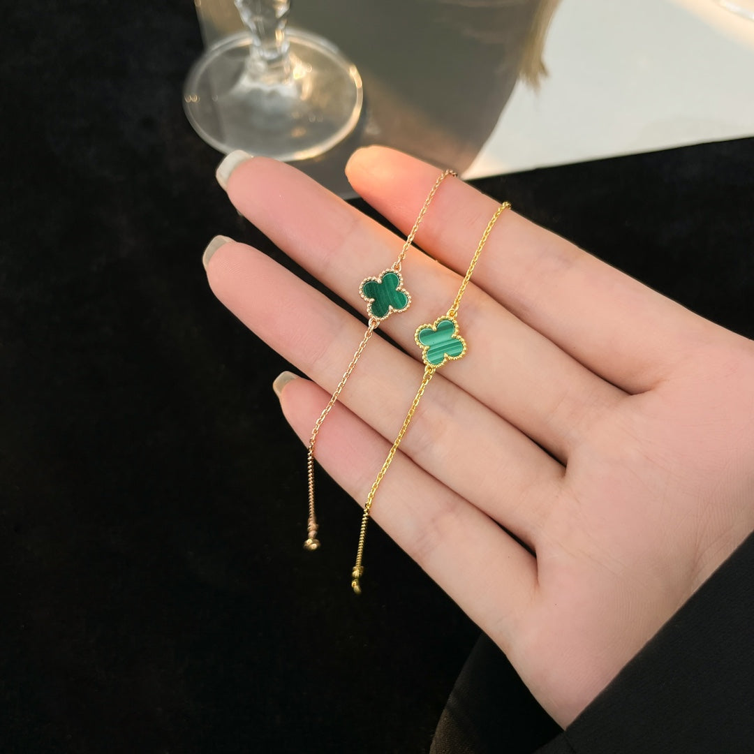 [⭐Shinejoy]CLOVER BRACELET MALACHITE 1 MOTIF