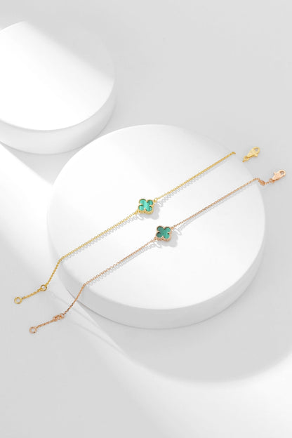[⭐Shinejoy]CLOVER BRACELET MALACHITE 1 MOTIF