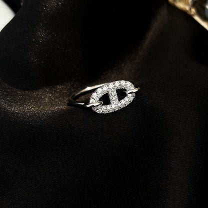 [⭐Shinejoy]RONDE SMALL SILVER DIAMOND RING