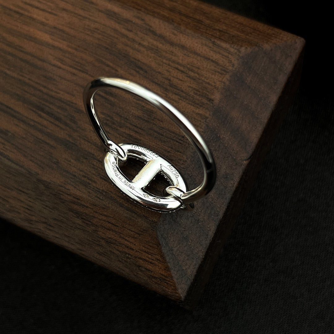 [⭐Shinejoy]RONDE SMALL SILVER DIAMOND RING