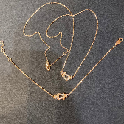[⭐Shinejoy]FORCE 10 DIAMOND PINK GOLD NECKLACE MINI MODEL