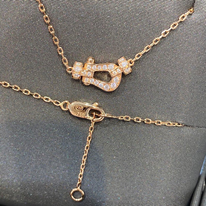 [⭐Shinejoy]FORCE 10 DIAMOND PINK GOLD NECKLACE MINI MODEL