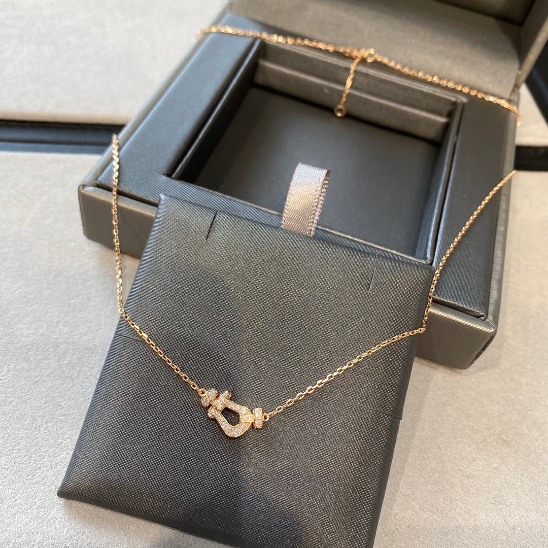 [⭐Shinejoy]FORCE 10 DIAMOND PINK GOLD NECKLACE MINI MODEL