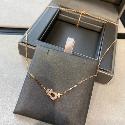 [⭐Shinejoy]FORCE 10 DIAMOND PINK GOLD NECKLACE MINI MODEL