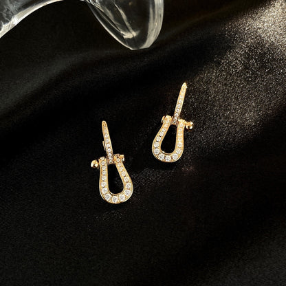 [⭐Shinejoy]FORCE 10 FULL DIAMOND DROP EARRINGS MEDIUM MODEL
