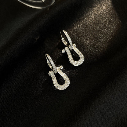 [⭐Shinejoy]FORCE 10 FULL DIAMOND DROP EARRINGS MEDIUM MODEL