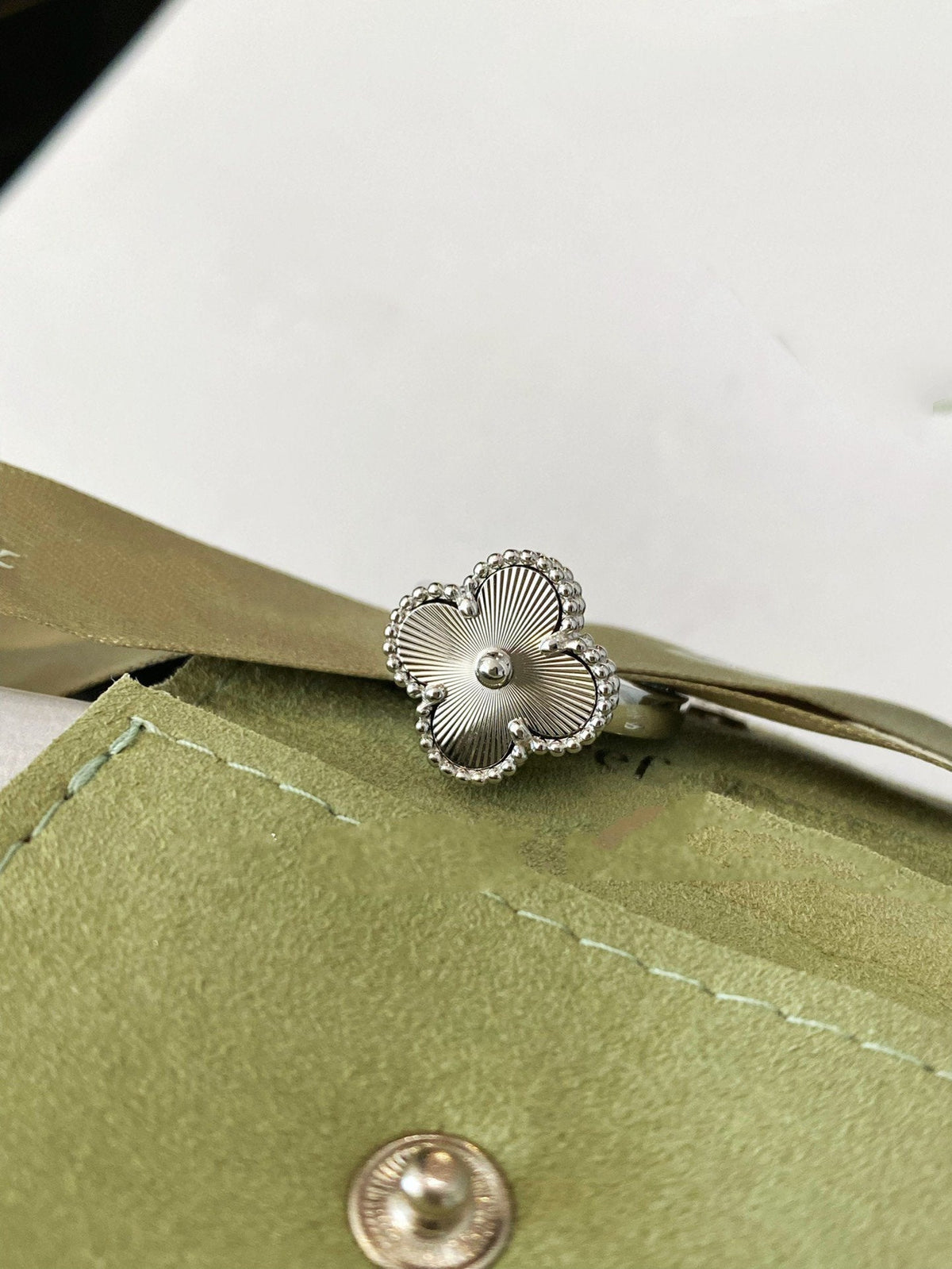 [⭐Shinejoy]CLOVER SILVER RING