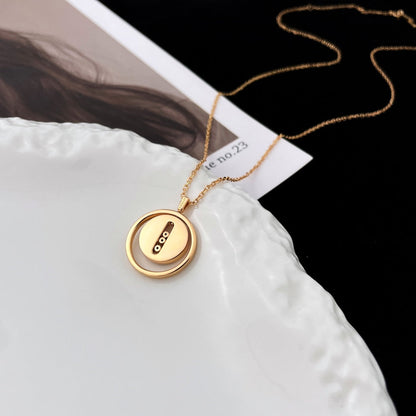 [⭐Shinejoy]Demo MOVE MOP PINK GOLD NECKLACE