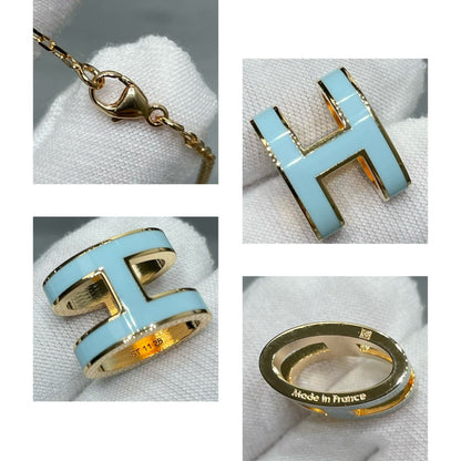 [⭐Shinejoy]POP H SKY BLUE NECKLACE