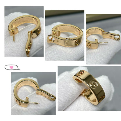 [⭐Shinejoy]LOVE 5.5MM EARRINGS