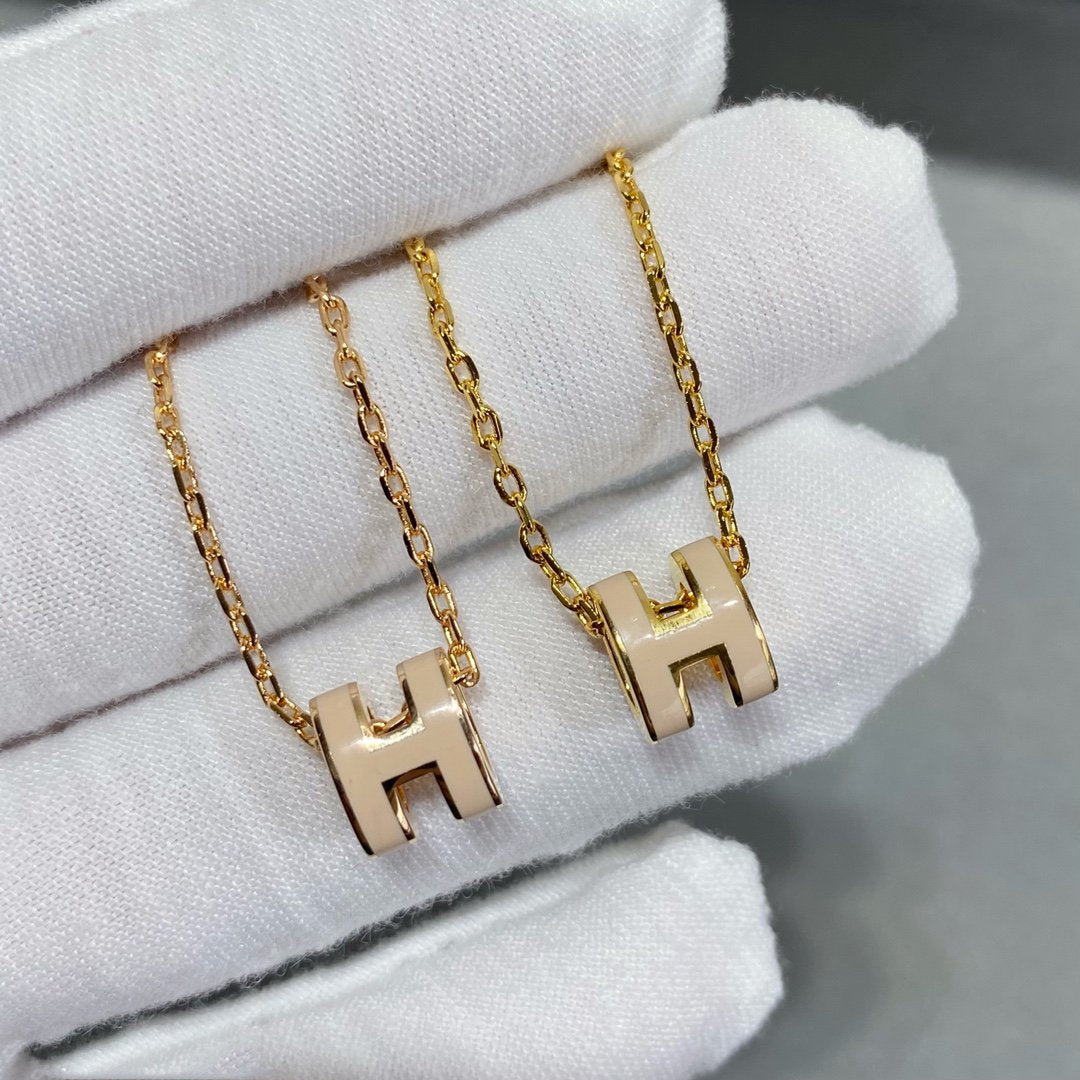 [⭐Shinejoy]MINI POP H NECKLACE