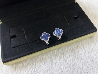[⭐Shinejoy]CLOVER PIETERSITE MEDIUM STUD EARRINGS
