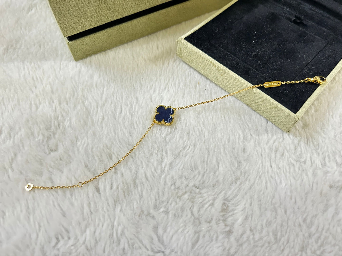 [⭐Shinejoy]CLOVER 1 MOTIF PIETERSITE BRACELET