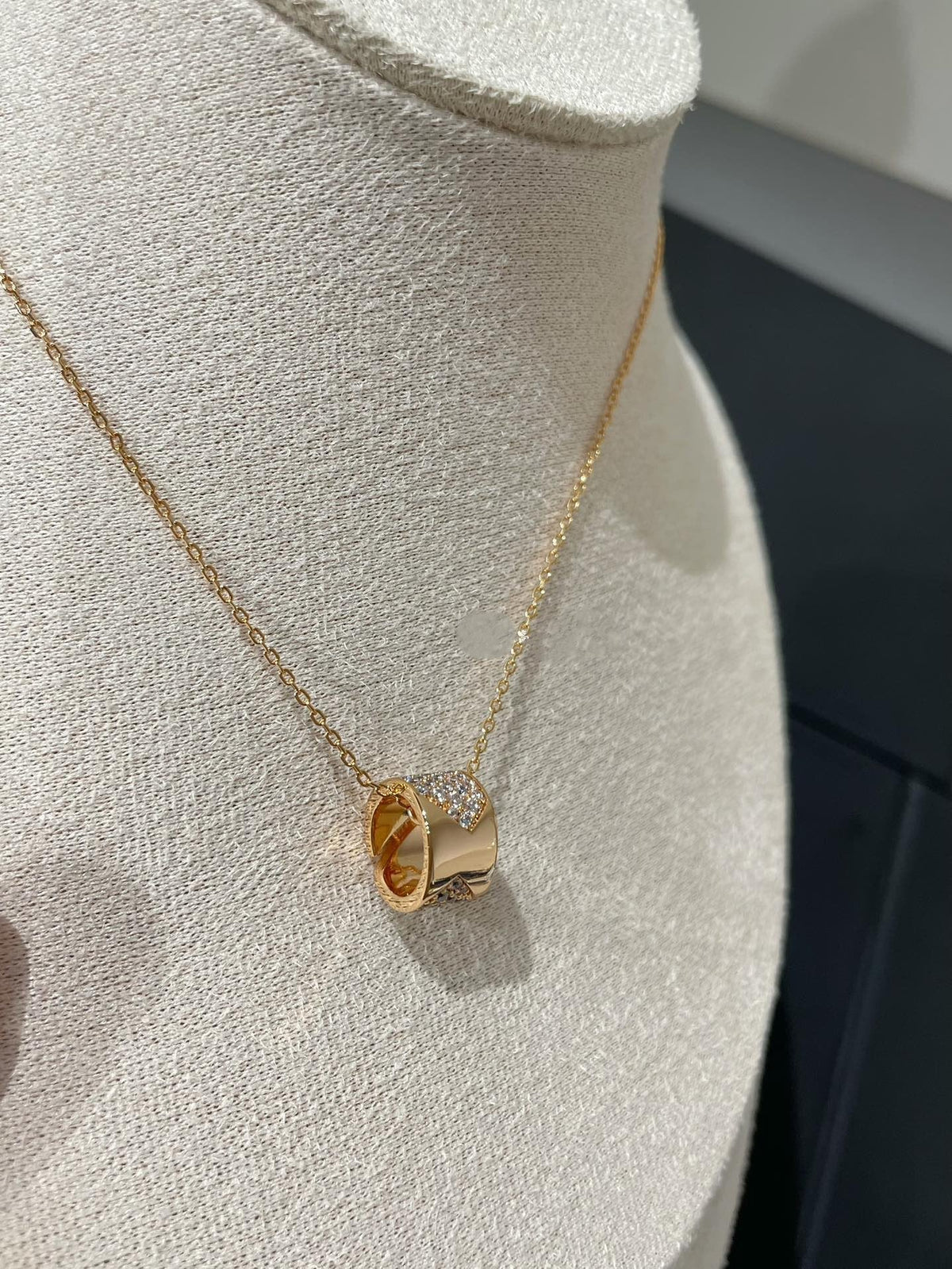 [⭐Shinejoy]LIENS EVIDENCE DIAMOND PAVED NECKLACE