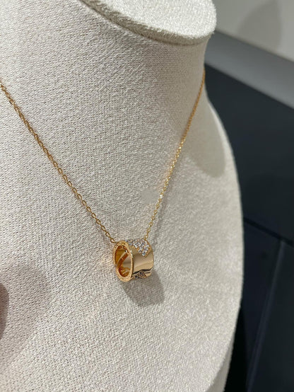 [⭐Shinejoy]LIENS EVIDENCE DIAMOND PAVED NECKLACE