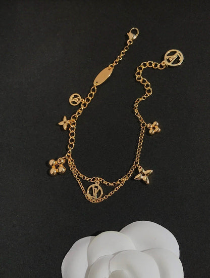 [⭐Shinejoy]BLOOMING PINK GOLD MOP BRACELET