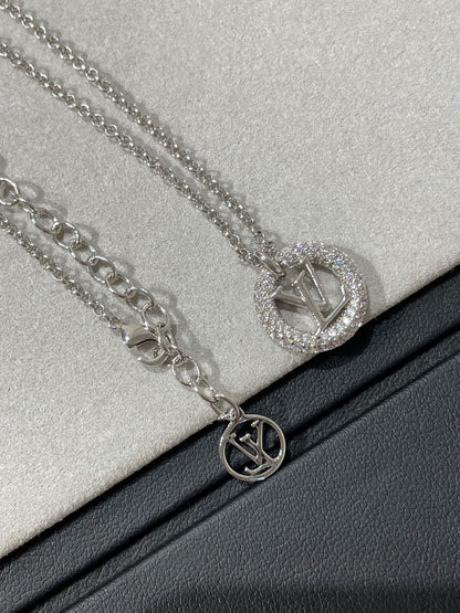 [⭐Shinejoy]BY NIGHT DIAMOND PAVED NECKLACE