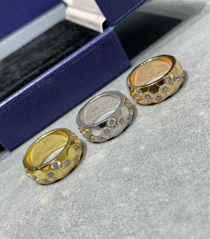 [⭐Shinejoy]BEE LOVE DIAMOND LARGE RING