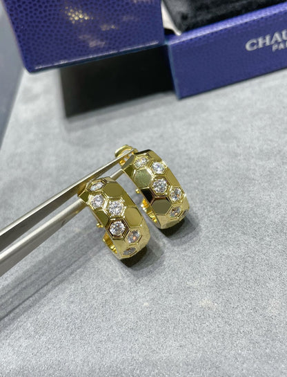 [⭐Shinejoy]BEE LOVE DIAMOND HOOP EARRINGS