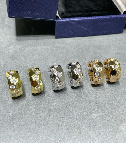 [⭐Shinejoy]BEE LOVE DIAMOND HOOP EARRINGS