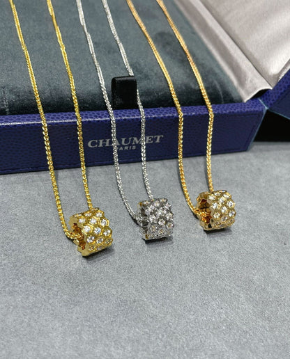 [⭐Shinejoy]BEE LOVE DIAMOND PAVED 3 ROW NECKLACE