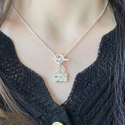 [⭐Shinejoy]CONSTANCE PEDANT SILVER NECKLACE