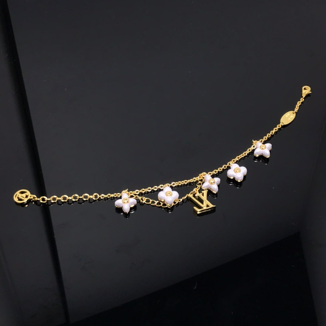 [⭐Shinejoy]LOGO 6 MOTIF STAR AND SUN GOLD BRACELET