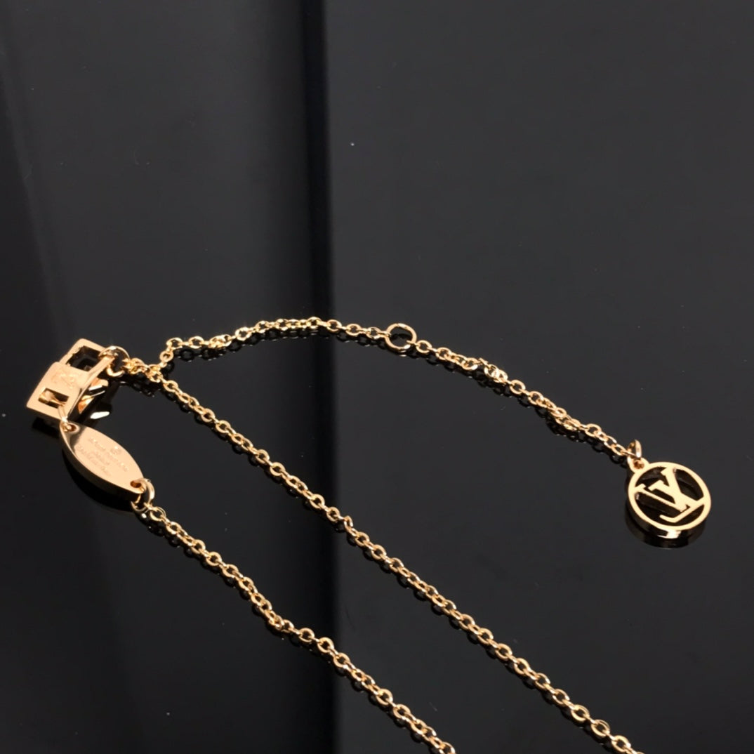 [⭐Shinejoy]COLOR BLOSSOM PINK MOP SUN GOLD NECKLACE