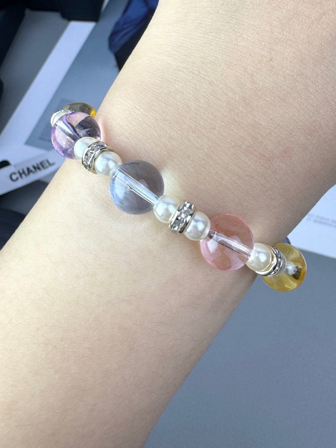 [⭐Shinejoy]Colorful Transparent Resin Bracelet