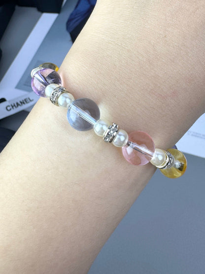 [⭐Shinejoy]Colorful Transparent Resin Bracelet