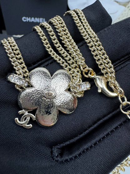 [⭐Shinejoy]New Blue Floral Double-Layer Necklace