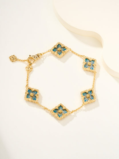 [⭐Shinejoy]B.C.L ENAMELED Five-Flower Bracelet（Various Colors)