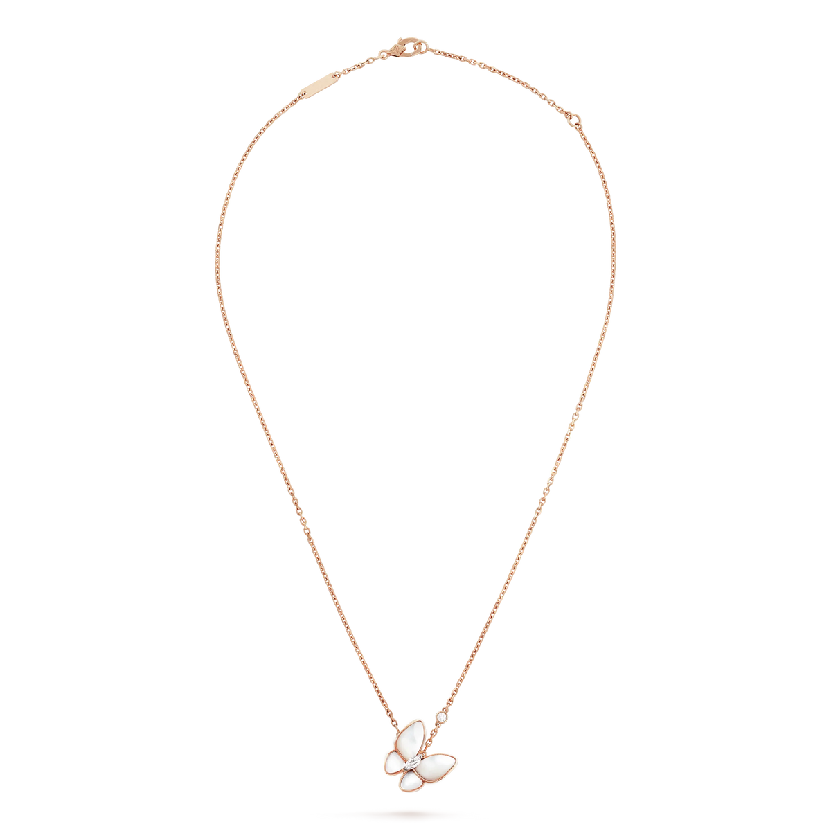 [⭐Shinejoy]BUTTERFLY MOP DIAMOND NECKLACE