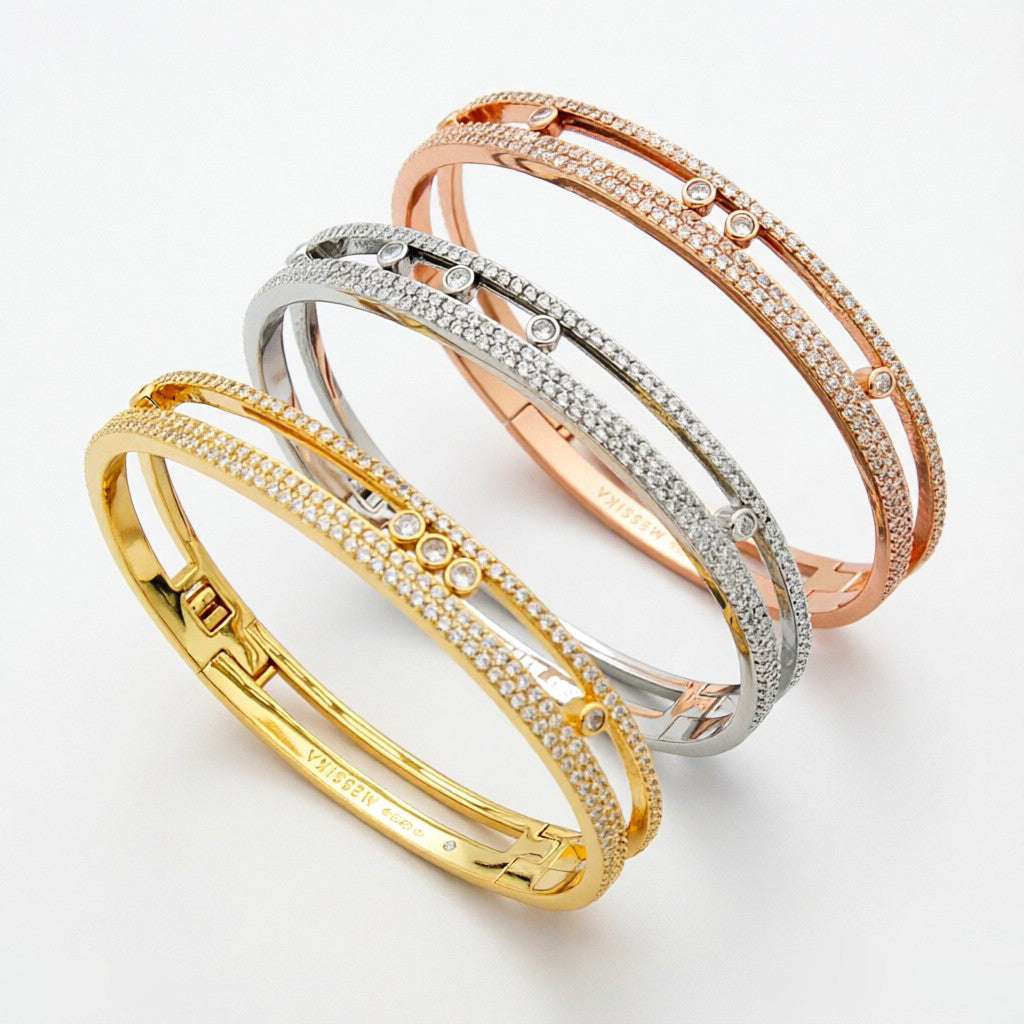 [⭐Shinejoy]Move Romane pavé bangle