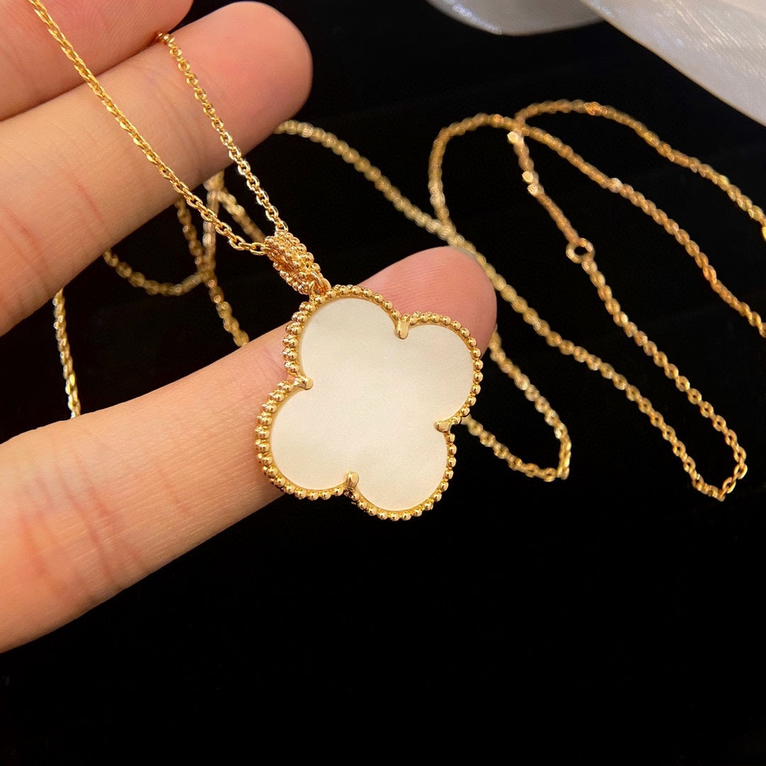 [⭐Shinejoy]CLOVER 25MM MOP LARGE PENDANT NECKLACE