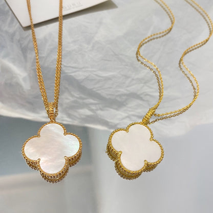 [⭐Shinejoy]CLOVER 25MM MOP LARGE PENDANT NECKLACE