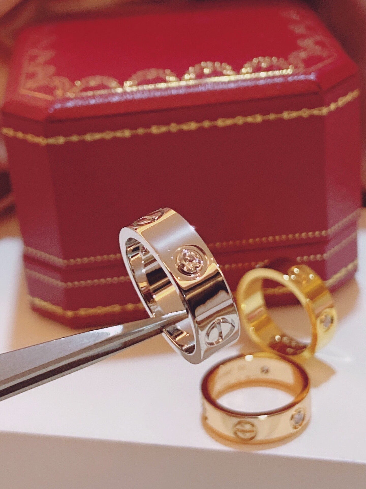 [⭐Shinejoy]Three-Diamond Ring