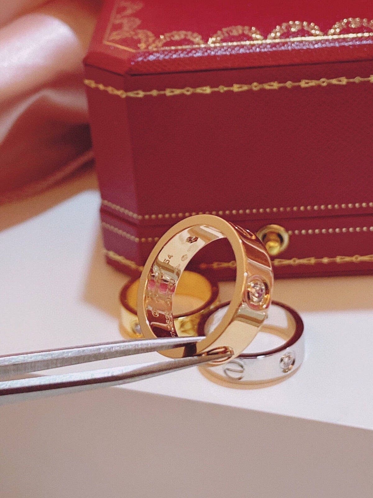 [⭐Shinejoy]Three-Diamond Ring
