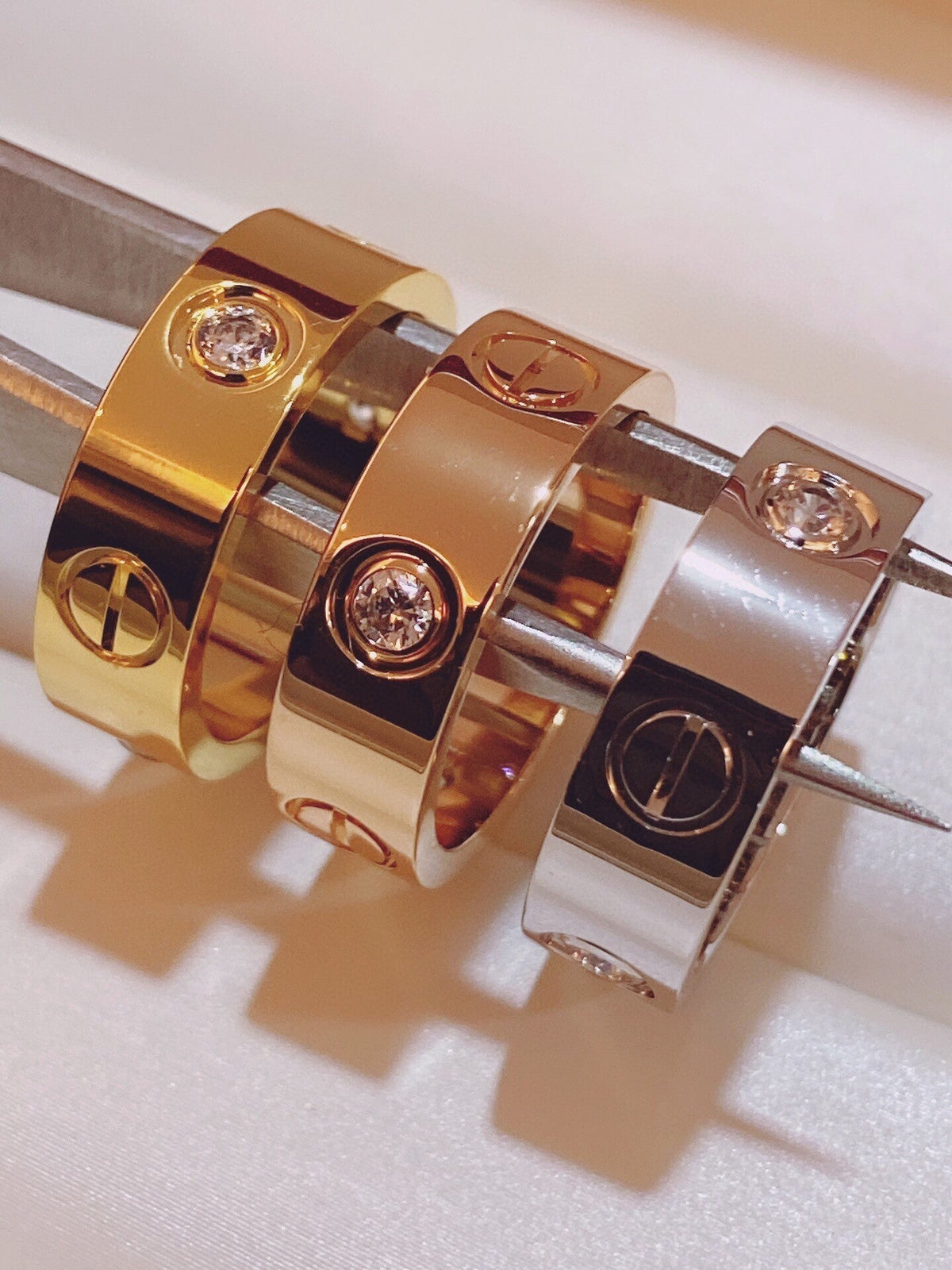 [⭐Shinejoy]Three-Diamond Ring